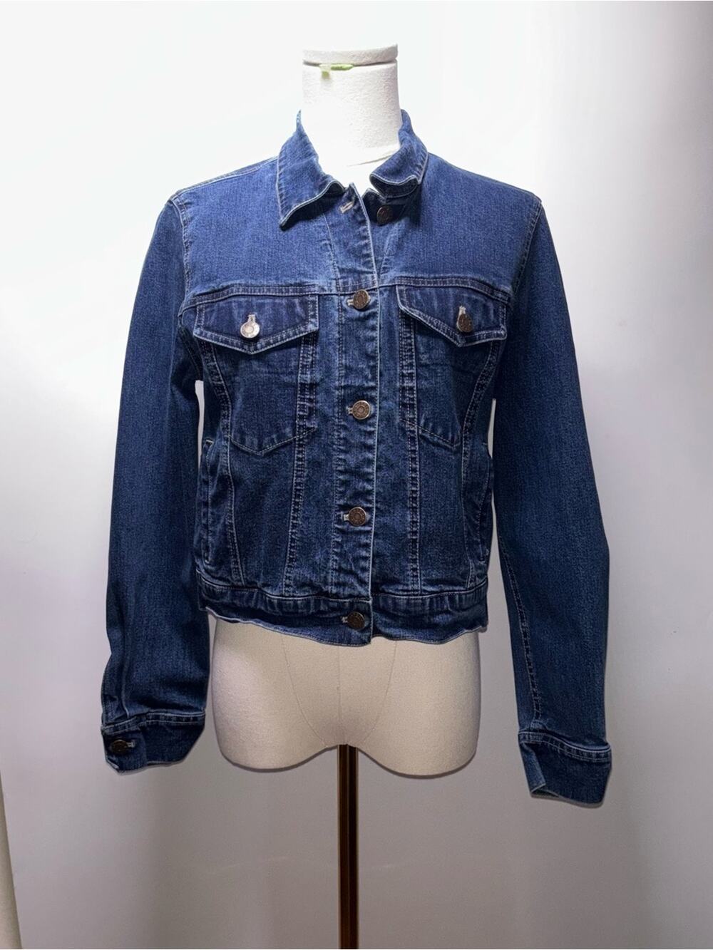 Jones Jeans Dark Blue Denim Jacket Size 4P